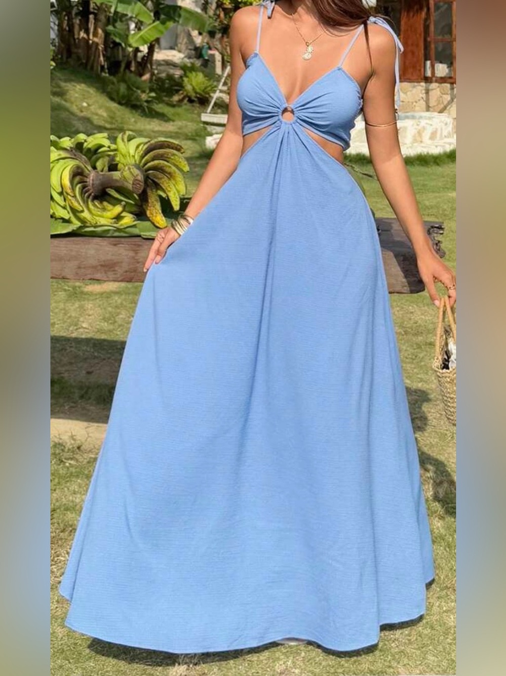 Asymmetrical Shoulder Tie Casual Dress